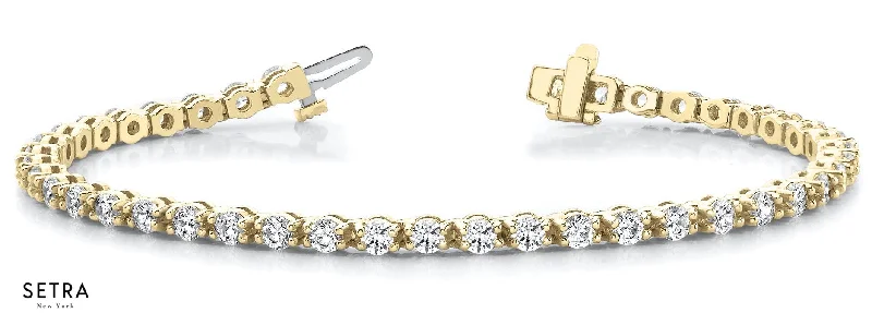 2.17ct BRACELETS IN LINE PRONG SET BRACELET IN LINE BAR SET