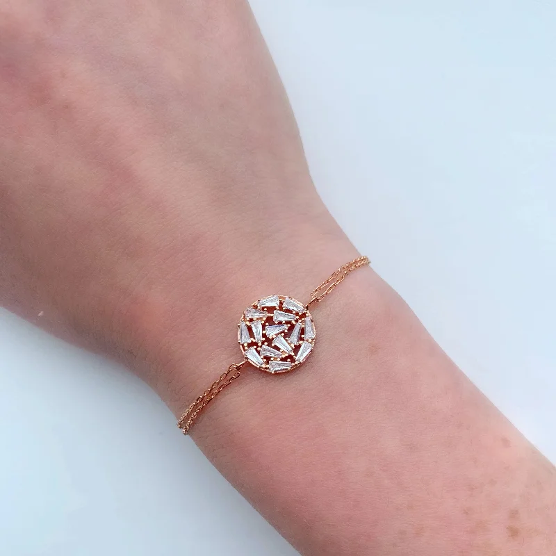 Circle Ice Blocks Bracelet