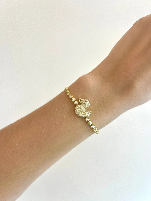 Crystal Duck Bracelet