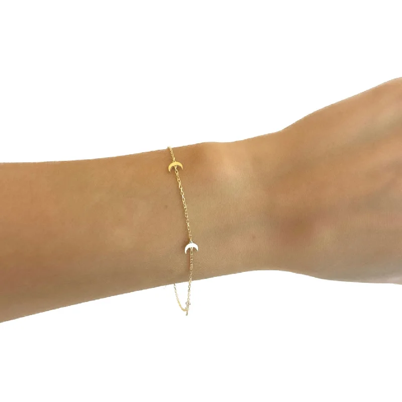 Dainty Moons Bracelet