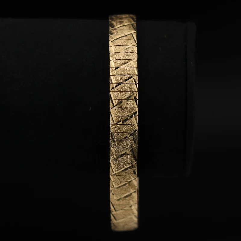 Gold Etched Bracelet