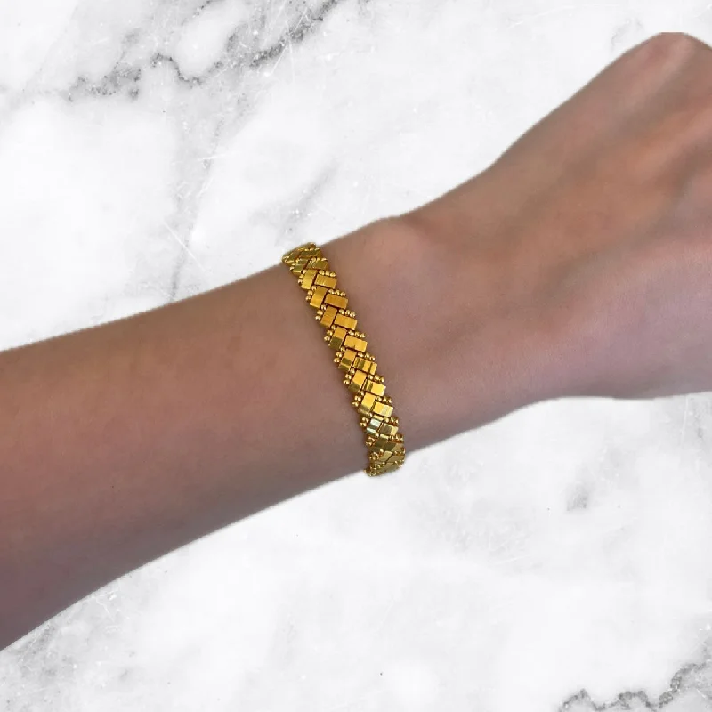 Gold Tila Rope Bracelet