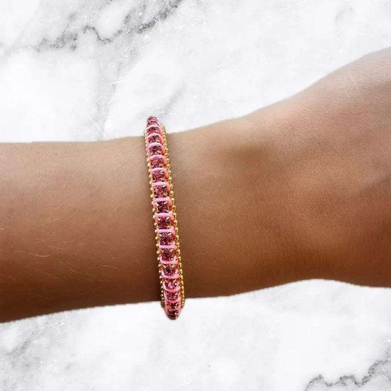 Pink Rope Beach Bracelet