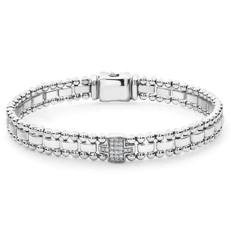 Single Station Diamond Link Bracelet