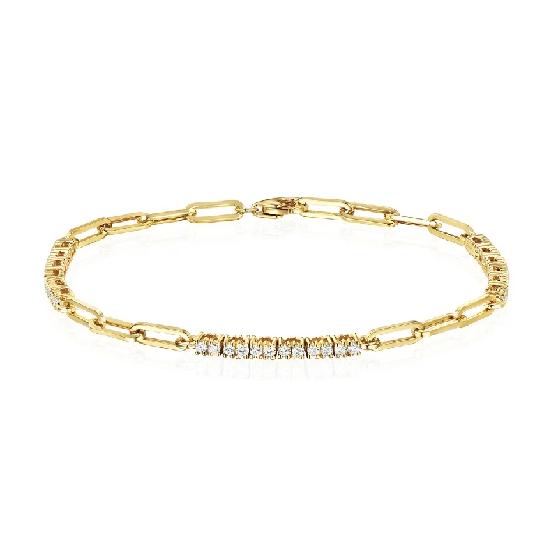 Station Diamond Tennis Bracelet