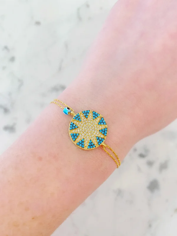 Turquoise Mini Sun Bracelet