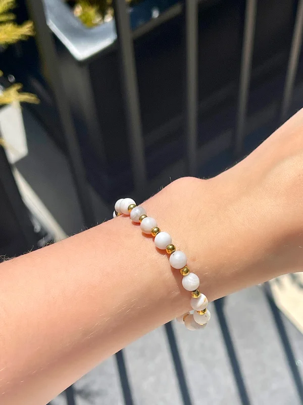 White Agate Bracelet