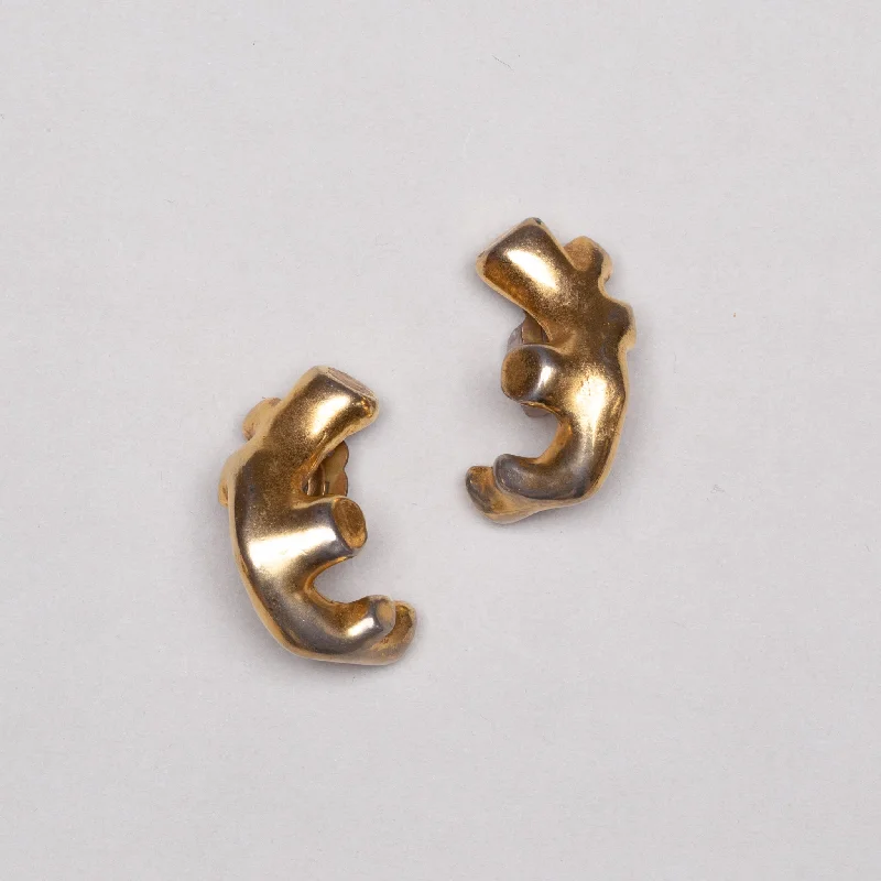 Vintage Christian Lacroix Gold Clip-on Earrings