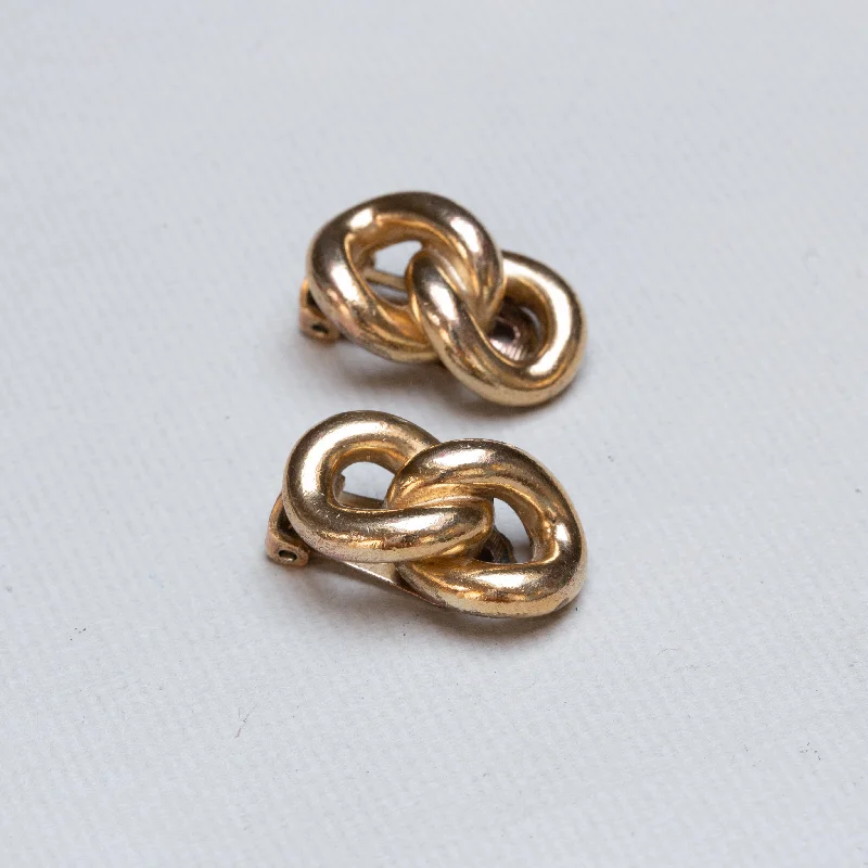 Vintage Gold Clip-on Earrings