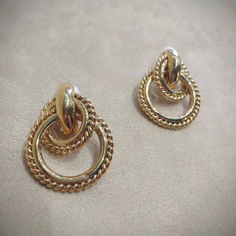 Givenchy Rope Gold Hoop Clip on earrings