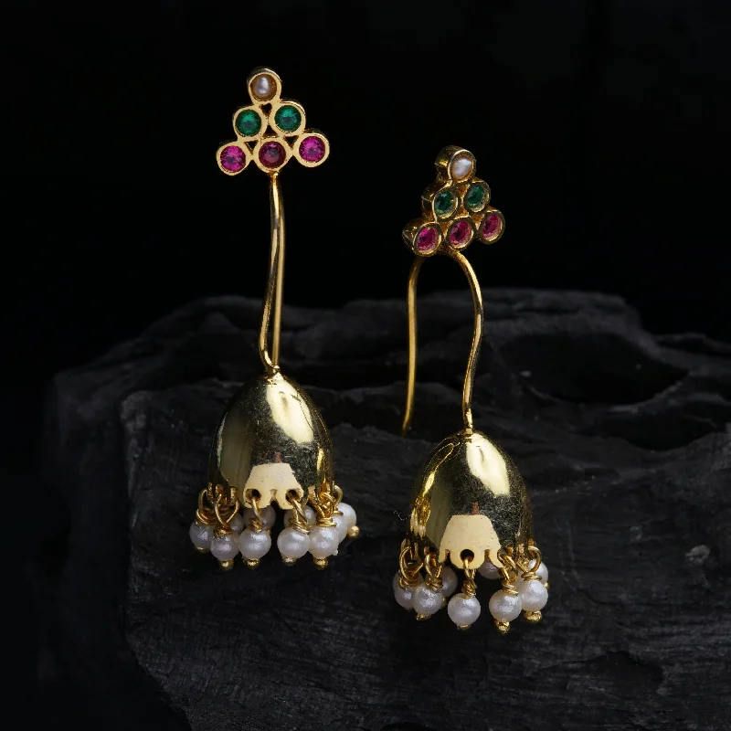 Pyramid Jhumki Bugadi Gold Plated (Clip on)