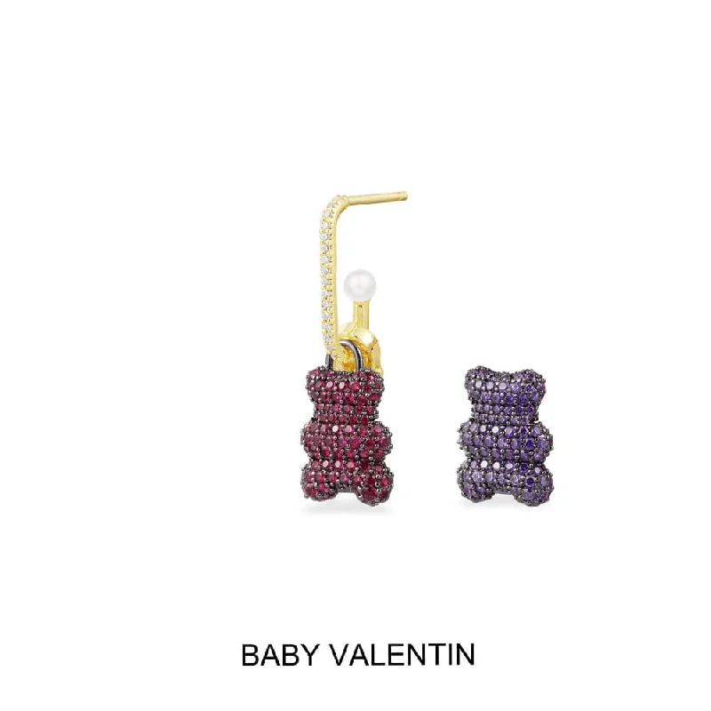 Single Baby Valentin Yummy Bear (CLIPPABLE) Earring