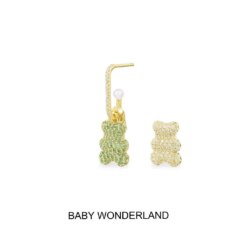 Single Baby Wonderland Yummy Bear (CLIPPABLE) Earring