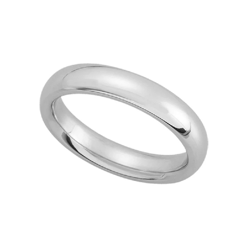 4mm Continuum Sterling Silver Domed Comfort Fit Band