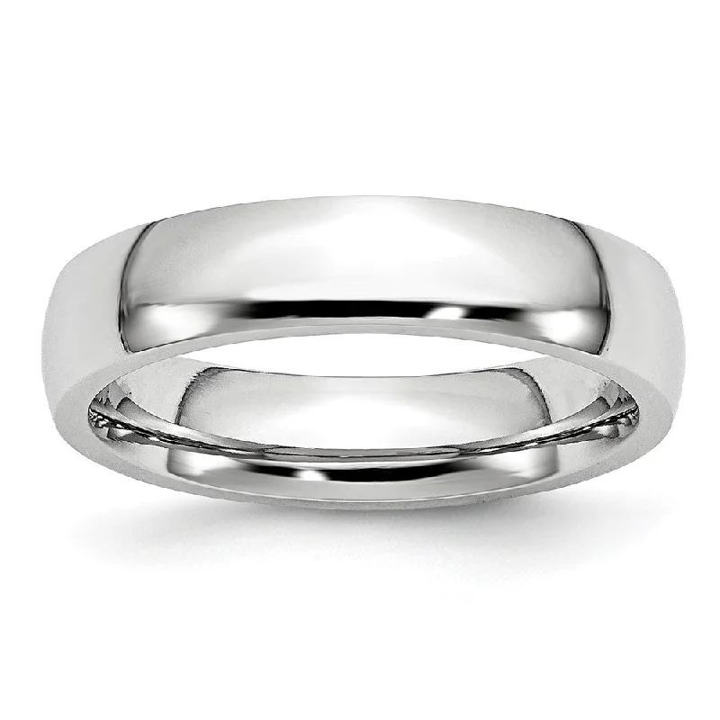 5mm Cobalt Polished Domed Standard Fit Band