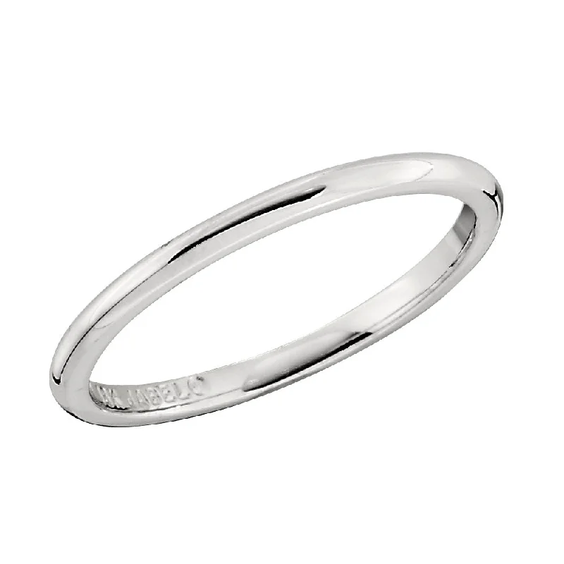 Simple Gold Band - 1.5MM Wide Domed