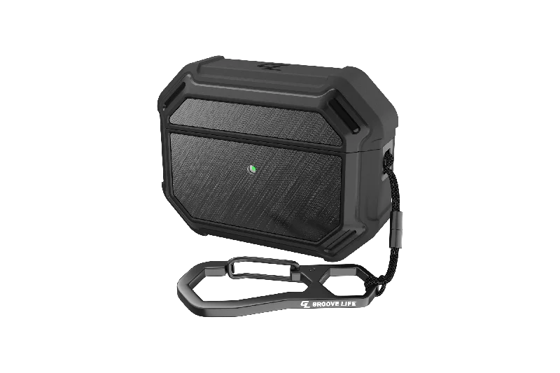 Groove Case Black/Black Aluminum for AirPods Pro