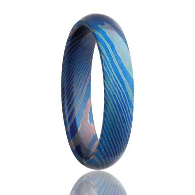 MER |  Domed Moku-Ti Wedding Band | 5mm