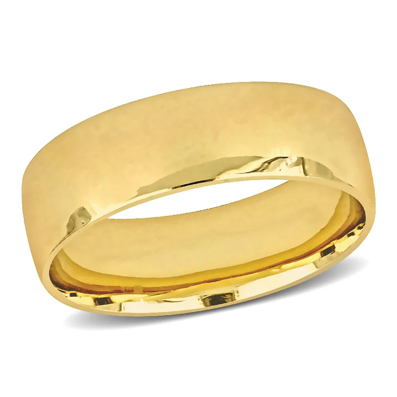 Miadora 7mm Mens Wedding Band in 14k Yellow Gold