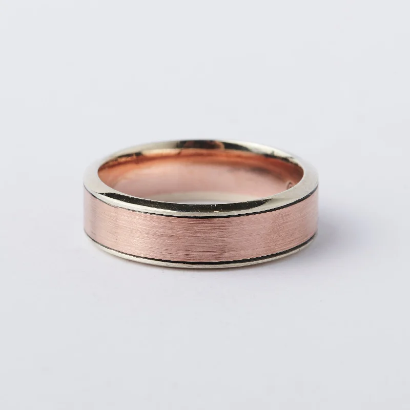 Rose & Yellow Gold Multi-Tone Band