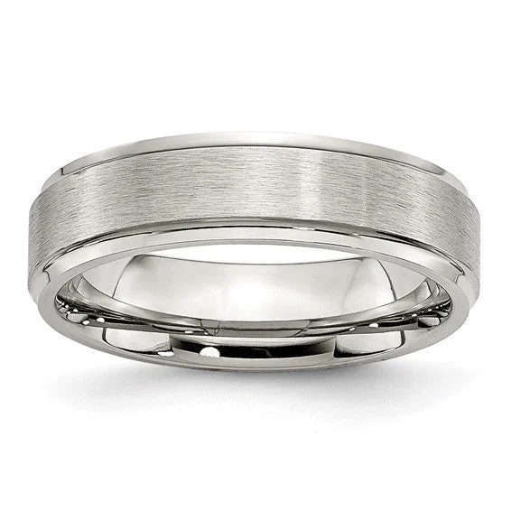 Stainless Steel 6MM Polished Band