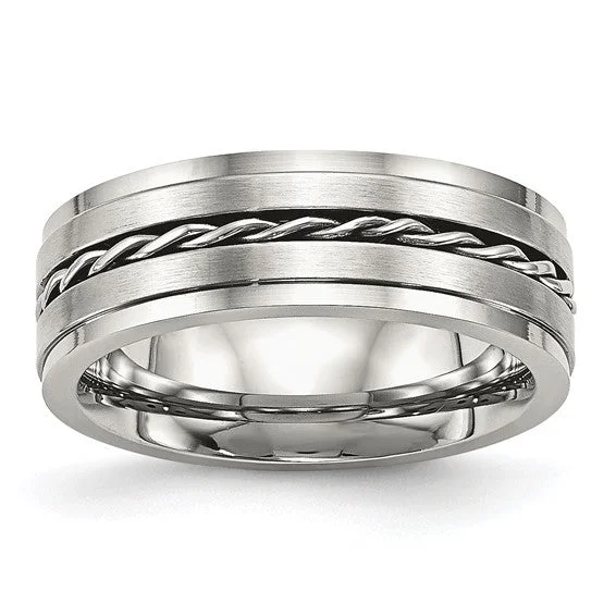 Stainless Steel Twisted Band