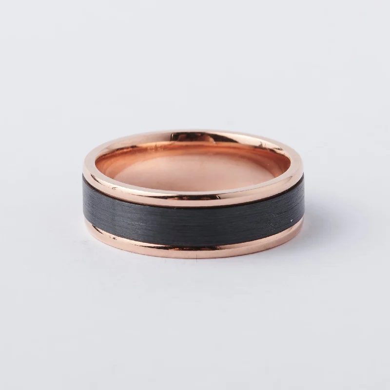 Zirconium & Rose Gold Multi-Tone Band